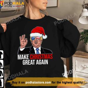 Make Christmas Great Again Donald Trump TShirt Donald Trump Gifts