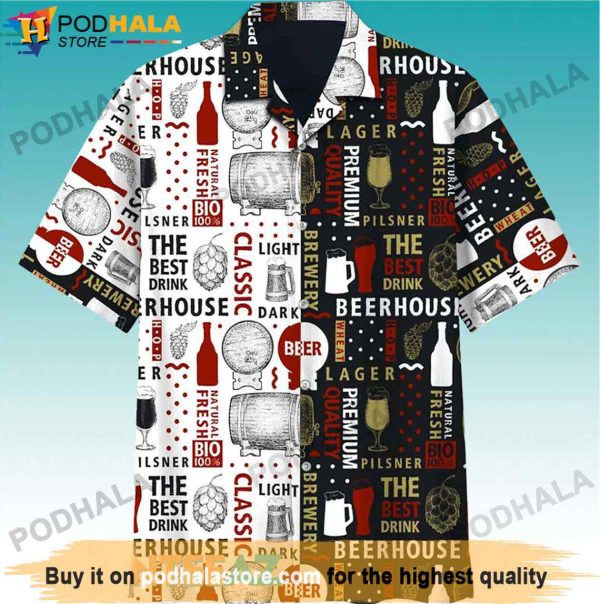 Mens Beer Shirts Beer Hawaiian Shirt, Gifts For Beer Drinkers