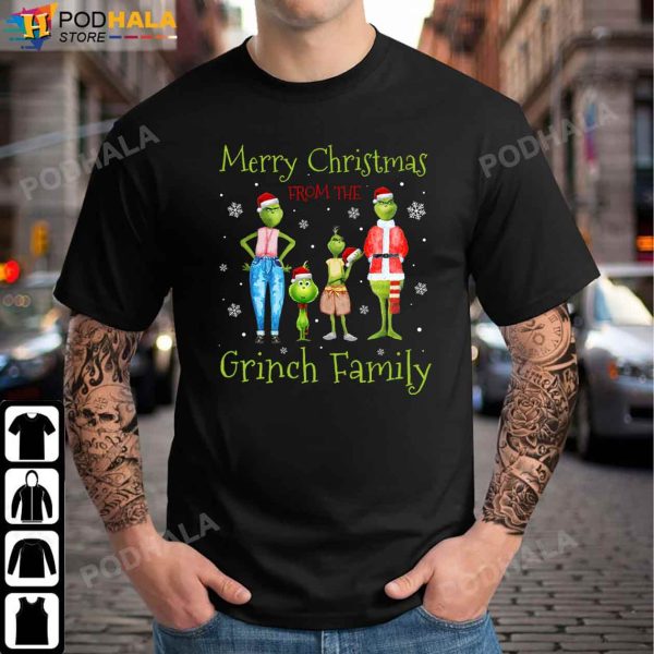 Merry Christmas From The Grinch Family, Grinch Christmas Shirt