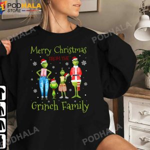 Merry Christmas From The Grinch Family Grinch Christmas TShirt