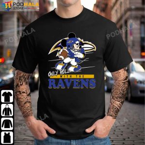 Baltimore Ravens Mickey Mouse Super Bowl Football Shirt - High-Quality  Printed Brand