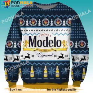 Modelo Especial 1925 Beer Christmas Sweater, Gifts For Beer Drinkers