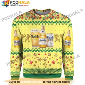 Modelo Especial Ugly Beer Christmas Sweater, Gifts For Beer Drinkers