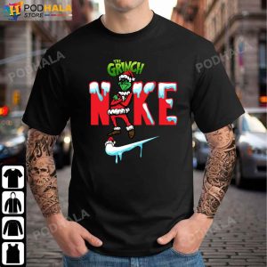 Nike Santa Grinch Christmas Snow, Grinch Christmas Shirt
