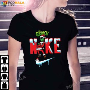 Nike Santa Grinch Christmas Snow Grinch Christmas T Shirt