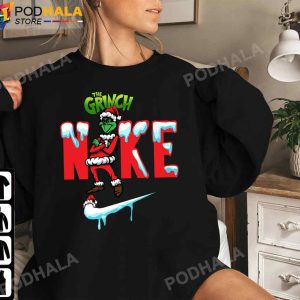 Nike Santa Grinch Christmas Snow Grinch Christmas TShirt