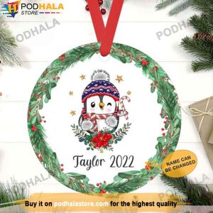 Personalized Family Ornaments Penguin Decorations Ornament