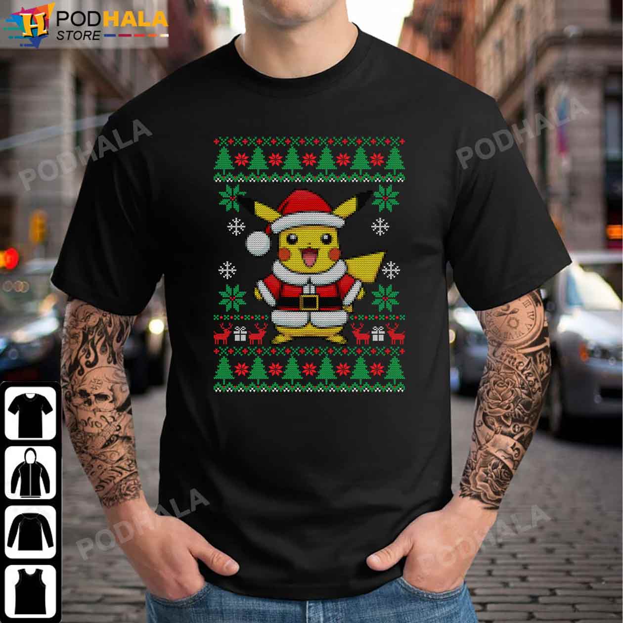 Pikachu Anime Ugly Style Funny Christmas T-Shirt, Gift For Pikachu Lovers -  Bring Your Ideas, Thoughts And Imaginations Into Reality Today
