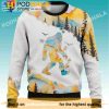 Pine Forest Bigfoot Ugly Christmas Sweater, Funny Bigfoot Gifts