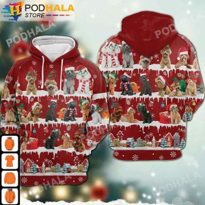 Poodle Dog Xmas Every Time Christmas AOP 3D Hoodie, Funny Xmas Gifts