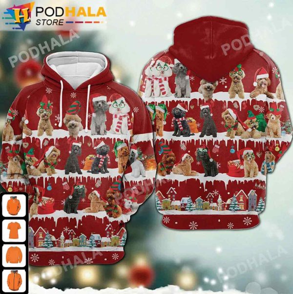 Poodle Dog Xmas Every Time Christmas AOP 3D Hoodie, Funny Xmas Gifts