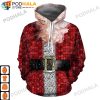 Santa Claus Costume Christmas AOP 3D Hoodie, Funny Xmas Gifts