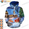 Santa Claus Costume Reindeer Christmas AOP 3D Hoodie, Funny Xmas Gifts