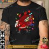 Santa Claus Spiderman and Deadpool Funny Christmas T-Shirt