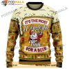Santa Claus Wonderful Time For Beer Christmas Sweater, Gifts For Beer Drinkers