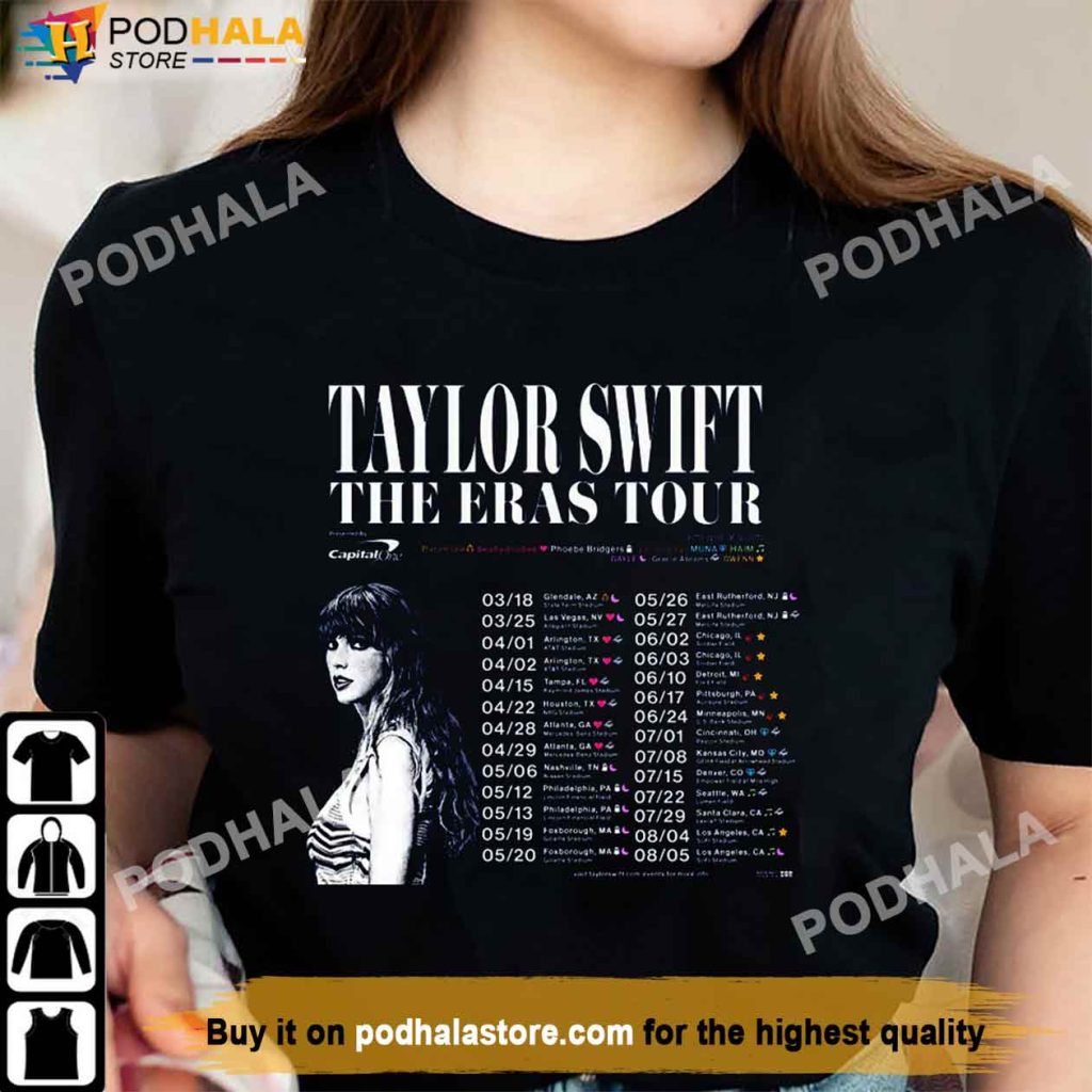 Schedule Of Eras Tour 2023 Taylor Swift TShirt, Taylor Swift Clothes