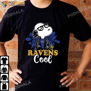 Snoopy & Woodstock fan NFL Baltimore Ravens Shirt, Ravens Gifts