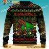Squatching Through The Snow Bigfoot Christmas Sweater, Funny Bigfoot Gifts