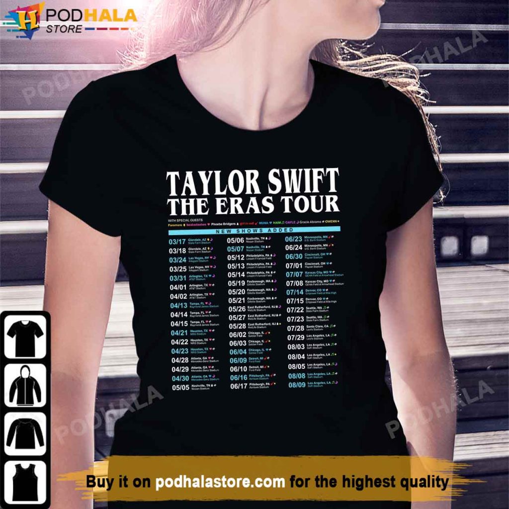 Taylor Swift The Eras Tour 2023 T-Shirt, Taylor Swift Gifts For Fans