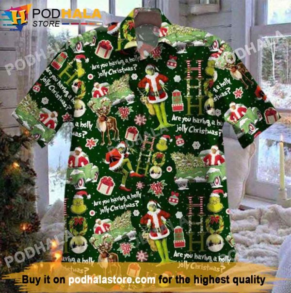 The Grinch Hohoho Grinch Hawaiian Shirt, Grinch Christmas Gifts