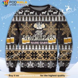 The Macallan Rare Cask Beer Christmas Sweater, Gifts For Beer Drinkers