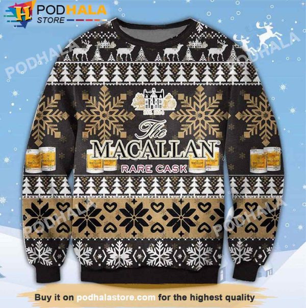 The Macallan Rare Cask Beer Christmas Sweater, Gifts For Beer Drinkers