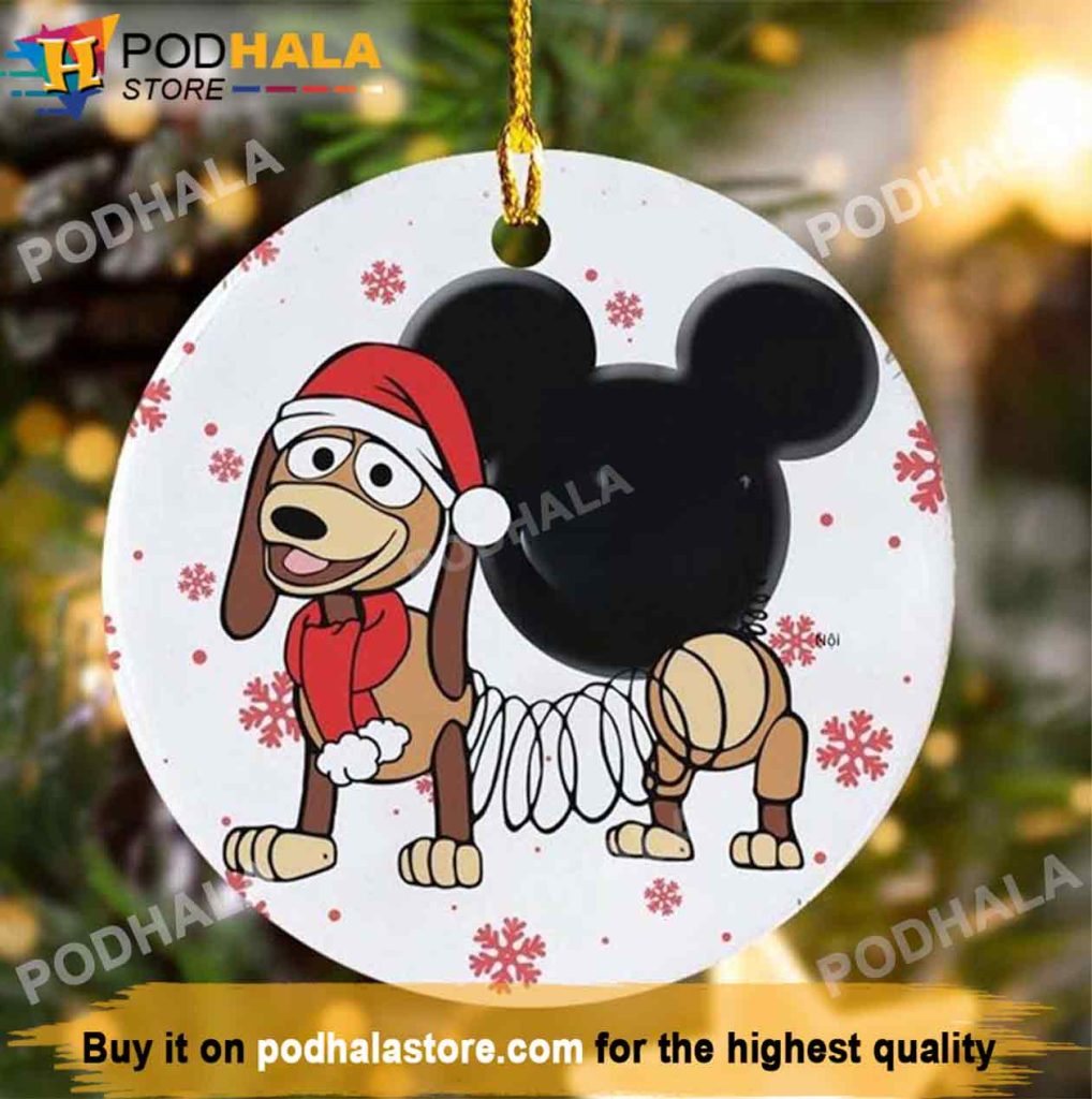 Toy Story Xmas Gift Mickey Ears Ornament, Disney Christmas Tree Decor