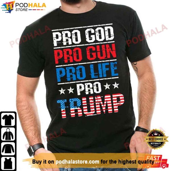 Trump 2024 American Flag Maga Pro Donald Trump Shirt, Donald Trump Gifts