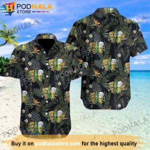 Weed Beer And Pizza Tropical Beer Hawaiian Shirt, Gifts For Beer Drinkers