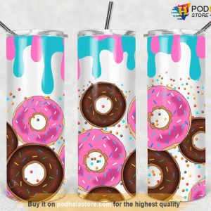 20 Oz Skinny Donut Design Tumbler, Best Valentines Gifts