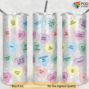 20 Oz Skinny Sublimation Design Valentines Day Tumbler