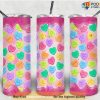 20 Oz Skinny Sublimation Designs Dripping Candy Hearts Valentines Day Tumbler