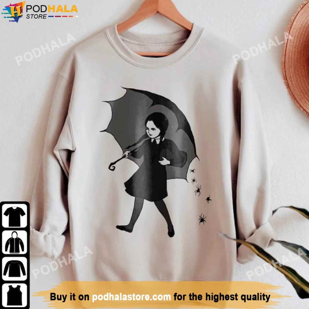 Addams Gothic Scary Girl Classic Sweatshirt, Addams Family Netflix 2022