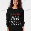 Alphabet Abc Abcdefu Anti Valentines Day Heart Long Sleeve T-Shirt