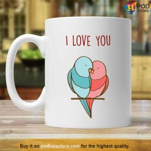 Anniversary Lovebird I Love You Valentines Day Mug