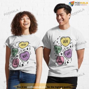 Anti Valentines Conversation Hearts Funny Anti Valentines Day Shirt