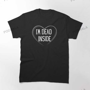 Anti Valentines Day Shirt Im Dead Inside Heart TShirt Single Tee