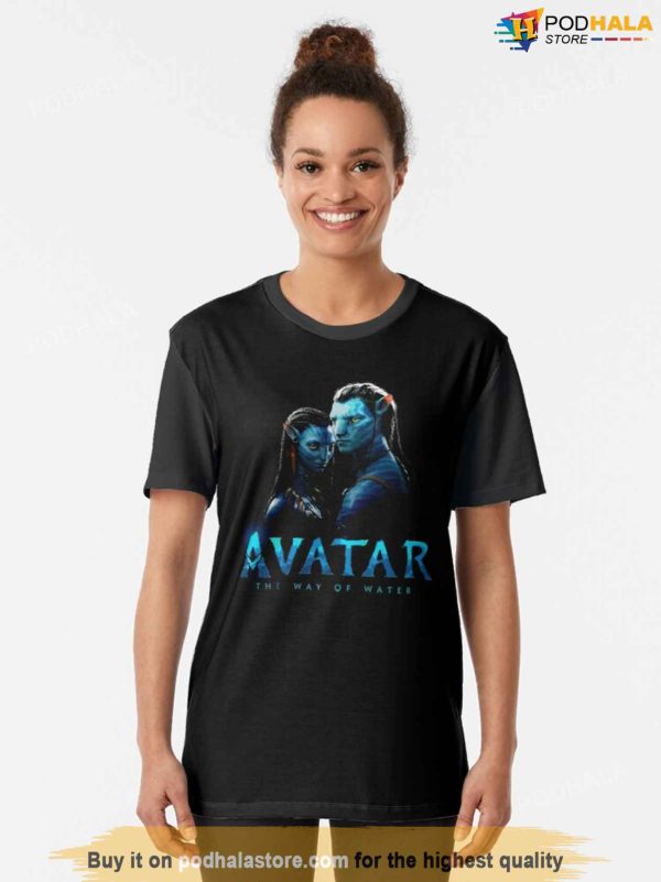 Avatar The Way Of Water Jake And Neytiri Graphic T-Shirt, Avatar Gifts
