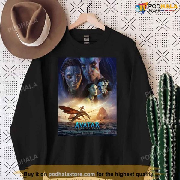 Avatar The Way Of Water Shirt, Avatar 2 New Poster Shirt Gifts For Fans