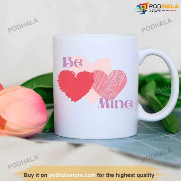 Be Mine Hearts Valentines Day Mug, Cool Valentines Gifts For Her
