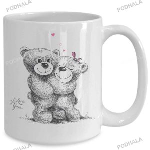 Bear Couple Valentines Day Mug, Valentines Day Ideas For Couples