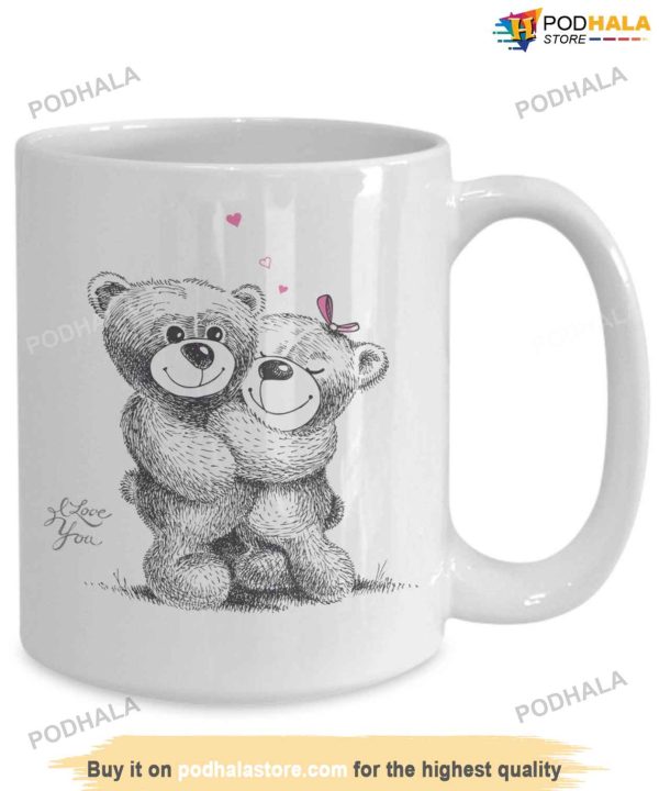 Bear Couple Valentines Day Mug, Valentines Day Ideas For Couples