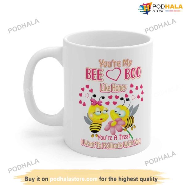 Bees Love Boo Like Honey Coffee Valentines Day Coffee Mug