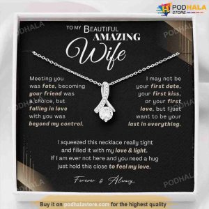 Best Valentine Gift For Wife Valentines Day Necklace With Message Card 2
