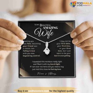 Best Valentine Gift For Wife Valentines Day Necklace With Message Card 3