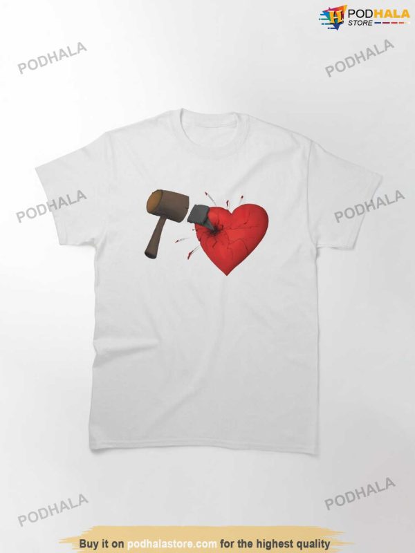 Broken Heart Anti Valentines Day Shirt For Singles