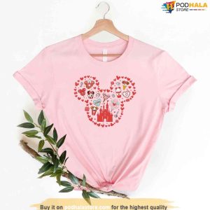 Castle Disney Valentines Day Tshirt Mickey Minnie Friends Valentines Gift