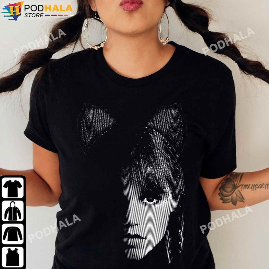 Cat Ears Wednesday Addams Shirt, The Addams Family Movie TV Series T-Shirt