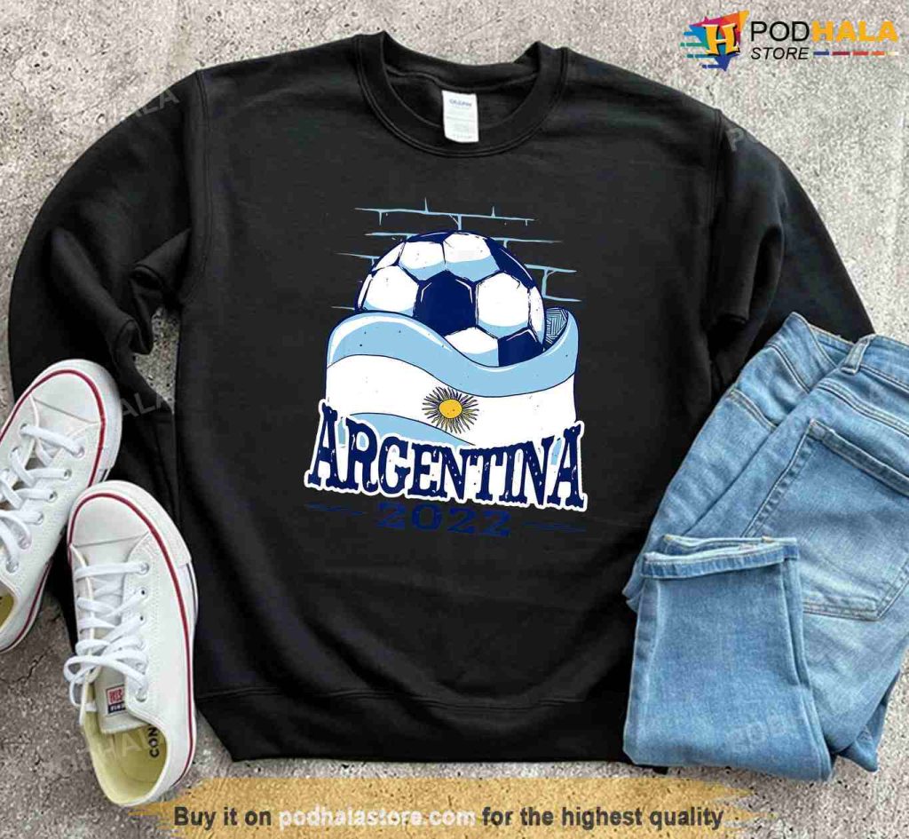 Champion Argentina 2022 Sweatshirt Legend Lionel Messi Shirt For Fans Podhalastore 3830