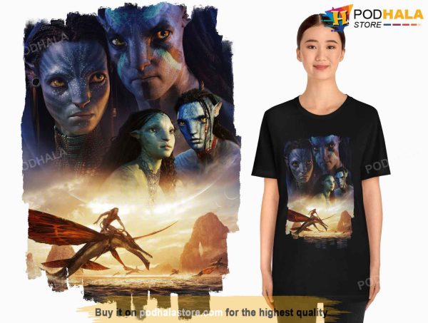 Characters Avatar 2 Tee, The Way Of Water Shirt, Avatar Gifts